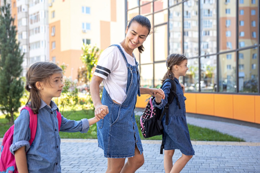 A parent and student checking off a test-prep countdown checklist
